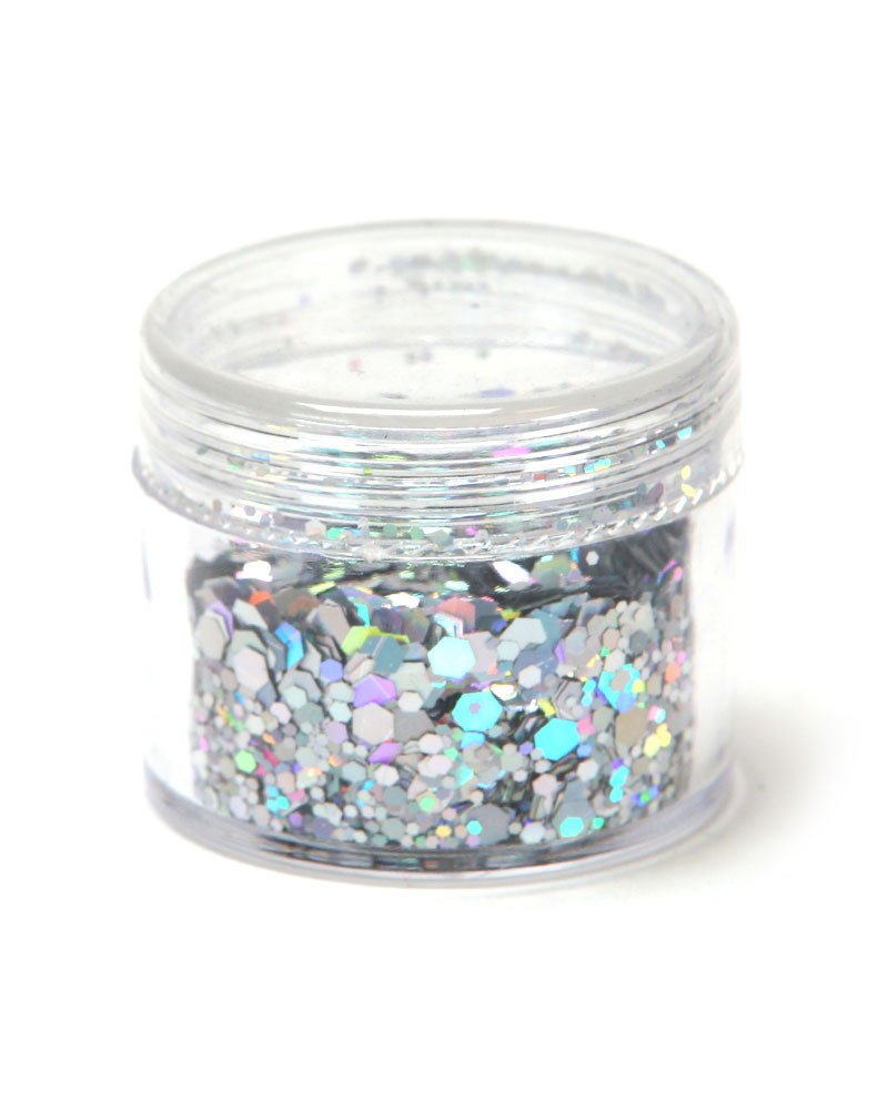 Chunky glitter כסף 30 מ"ל