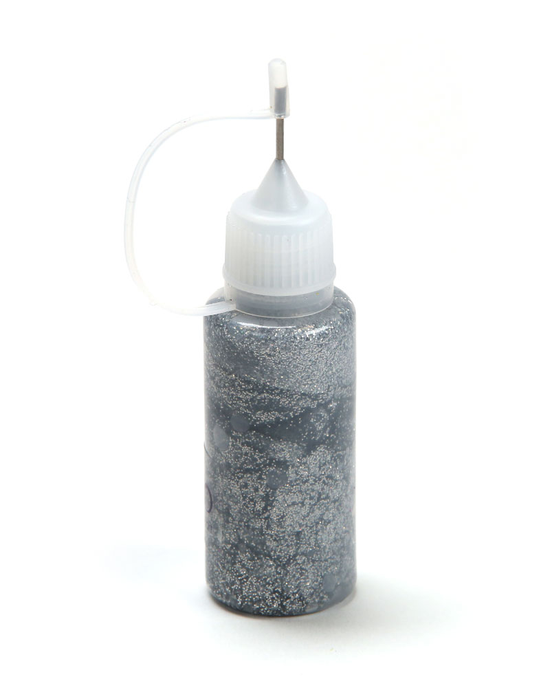 ג'ל נצנצים כסף בבקבוקון לחיץ